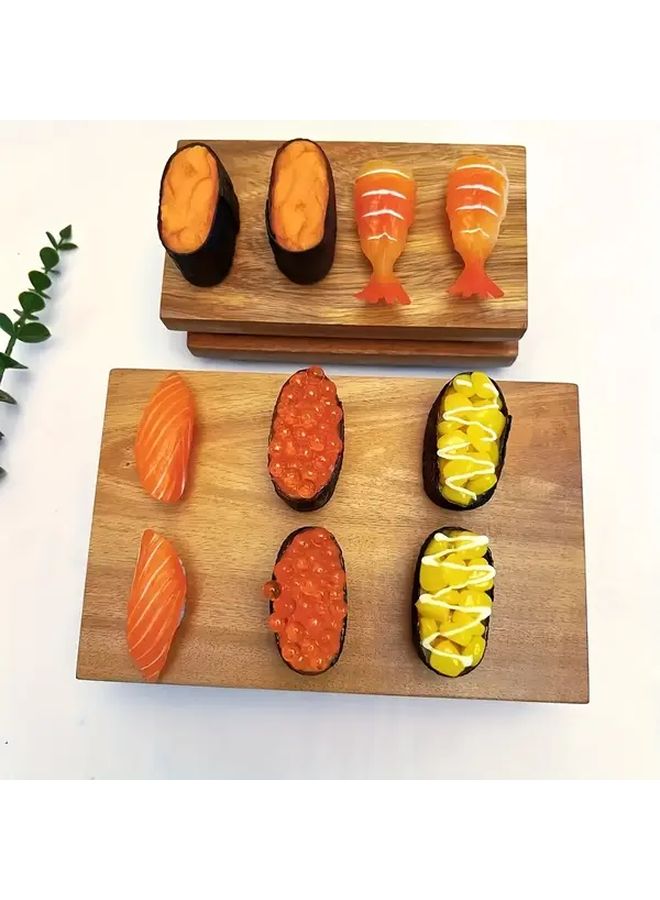 One Sushi Wooden Tray Sushi Plate A For Serving Food Appetizers Cheese Meat And Parties Perfect Gift For All Seasons - Image 3