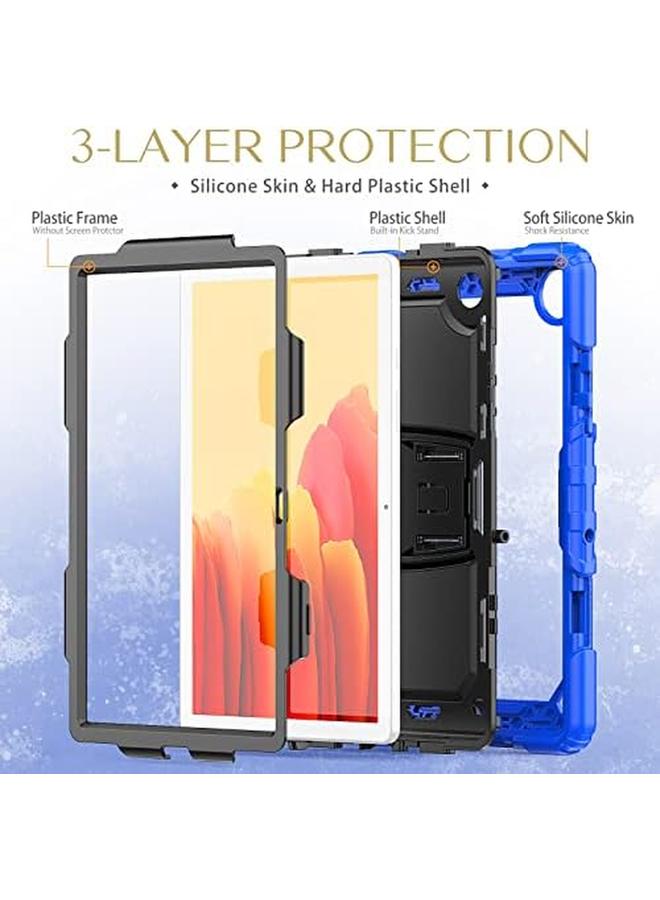 Samsung Galaxy Tab A7 Case Cover For Galaxy Tablet A7 Case 3 Layer Full Body Shock Protection For Samsung Tab A7 10.4 Inch Case Sm T500 Sm T505 Sm T507 Blue