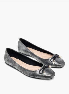Celeste Women's Bow Accent Slip-On Ballerina Shoes Ramadan Collection  - Image 1
