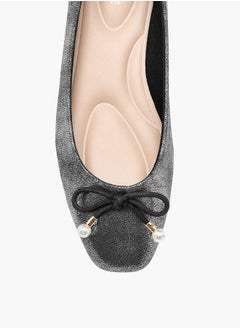 Celeste Women's Bow Accent Slip-On Ballerina Shoes Ramadan Collection  - Image 4