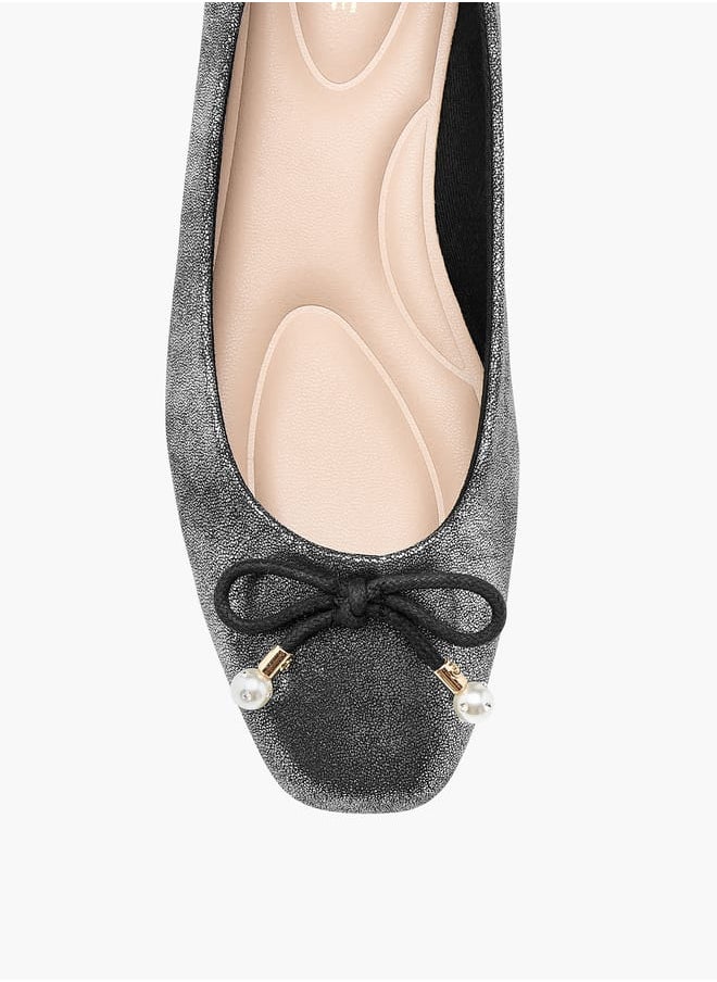 Celeste Women's Bow Accent Slip-On Ballerina Shoes  - Image 4