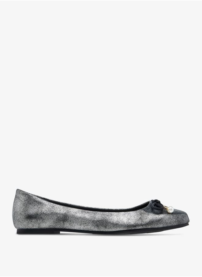 Celeste Women's Bow Accent Slip-On Ballerina Shoes  - Image 3