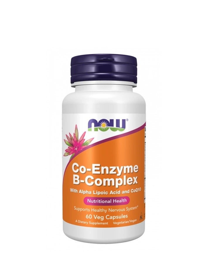 NOW Foods Co-Enzyme B-Comple 60 Veg Capsules