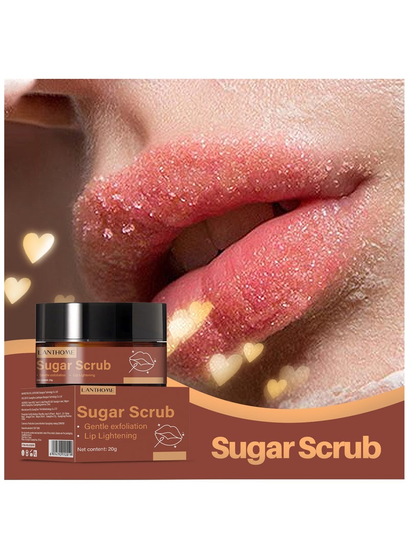 Lanthome Brown Sugar Lip Scrub Exfoliating And Moisturizing Lip Balm 20g - Image 2