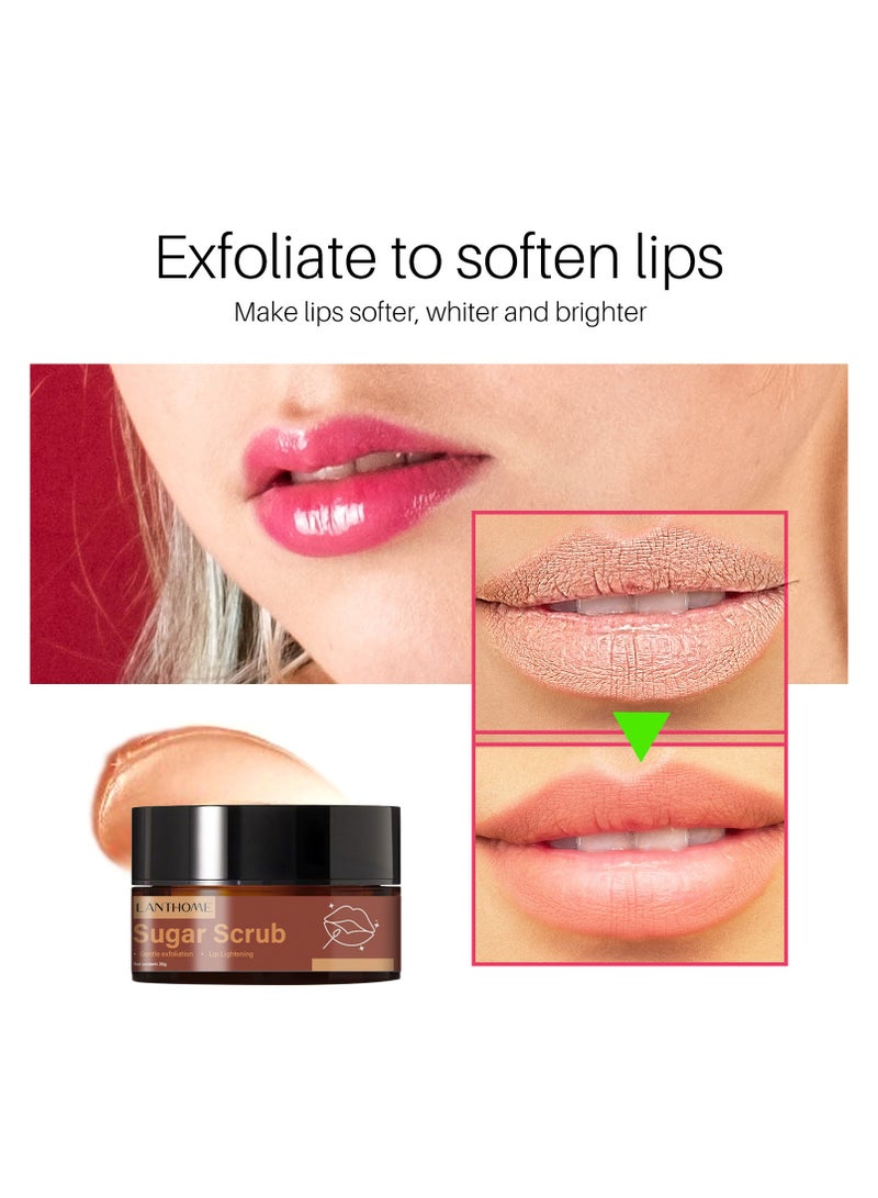 Lanthome Brown Sugar Lip Scrub Exfoliating And Moisturizing Lip Balm 20g - Image 4