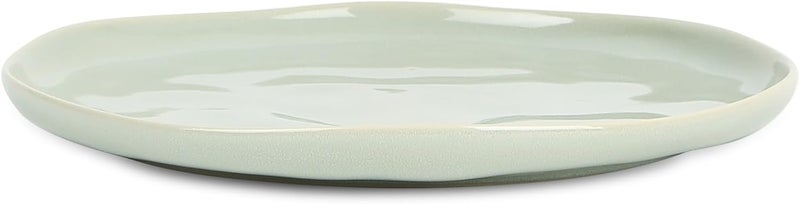 Stone Lain Mirella 4Piece Dinner Plate Set Stoneware Dishwasher and Microwave Safe Light Green - Image 3