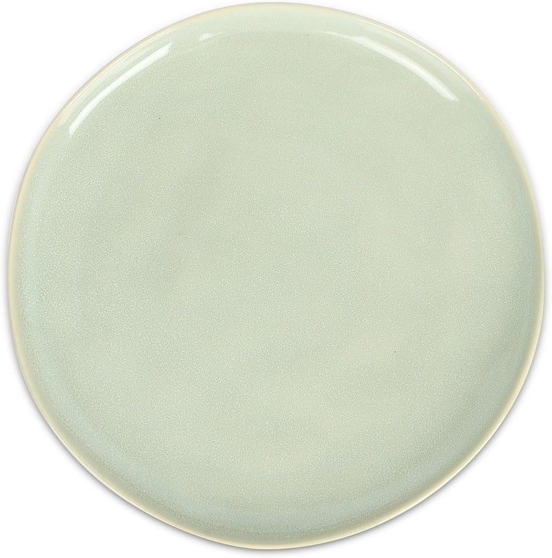 Stone Lain Mirella 4Piece Dinner Plate Set Stoneware Dishwasher and Microwave Safe Light Green - Image 2
