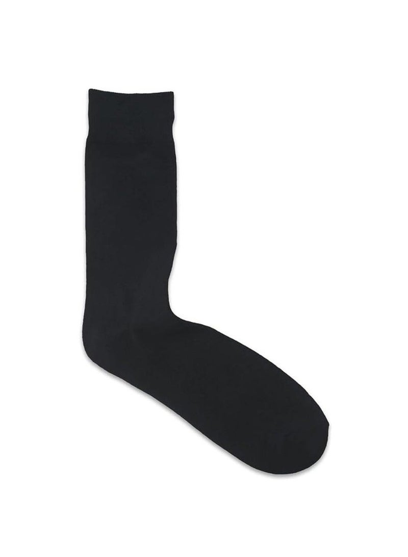 DUNISO 10 Pack Socks Mens Cotton Calf Socks Soft Breathable Athletic Long Crew Casual Socks Men's Sock (Black) - Image 3