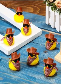 36 Set Cowboy Rubber Duck Mini Yellow Duckies Bath Party Toy Tiny Ducks Bathtub Toy with Cowboy Hat Paisley Bandanas Sunglasses for Summer Baby Shower Birthday Swimming Party Favor (Brown) - pzsku/Z1C7382EA4FB67042B938Z/45/_/1686915701/53798d80-346f-4957-90fa-c1628fa59c72