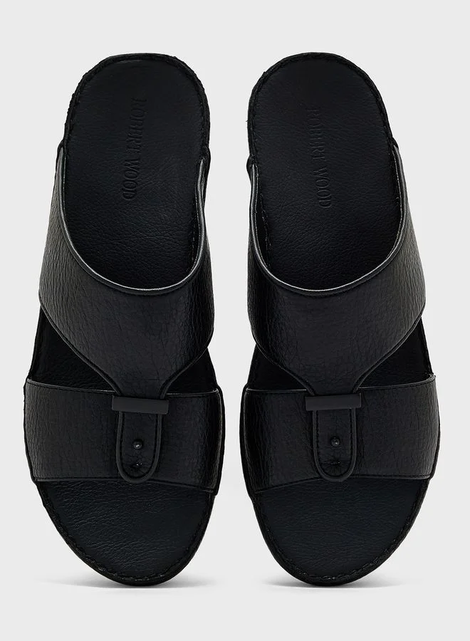 Robert Wood Buckle Detail Traditional Arabic Sandals