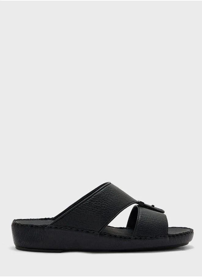 Robert Wood Buckle Detail Traditional Arabic Sandals