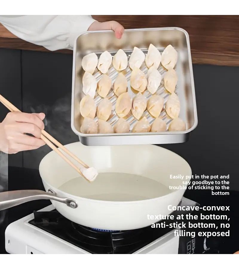3pcs Large Baking Trays With Lids Silvery Non Stick Easy Clean Rectangle Roast Vegetables Meat Home Restaurant Use - Image 5