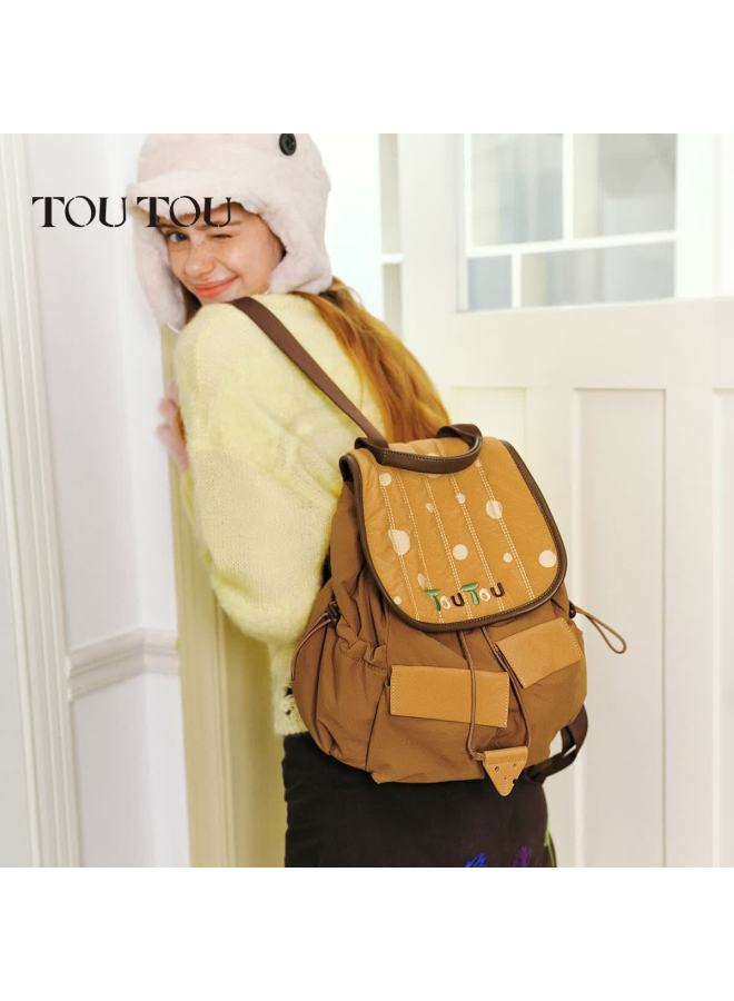 Toutou New Soft Women's Backpack Cute Casual Versatile Large Capacity Pumpkin College Style Shoulder Bag - Image 3