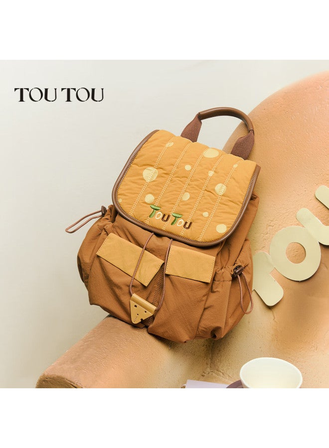 Toutou New Soft Women's Backpack Cute Casual Versatile Large Capacity Pumpkin College Style Shoulder Bag - Image 5