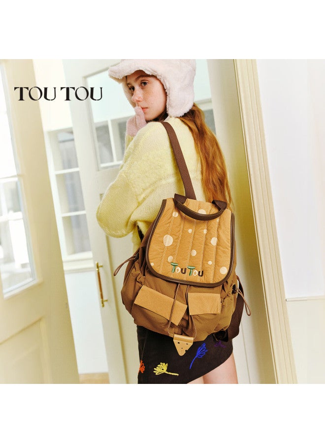 Toutou New Soft Women's Backpack Cute Casual Versatile Large Capacity Pumpkin College Style Shoulder Bag - Image 2