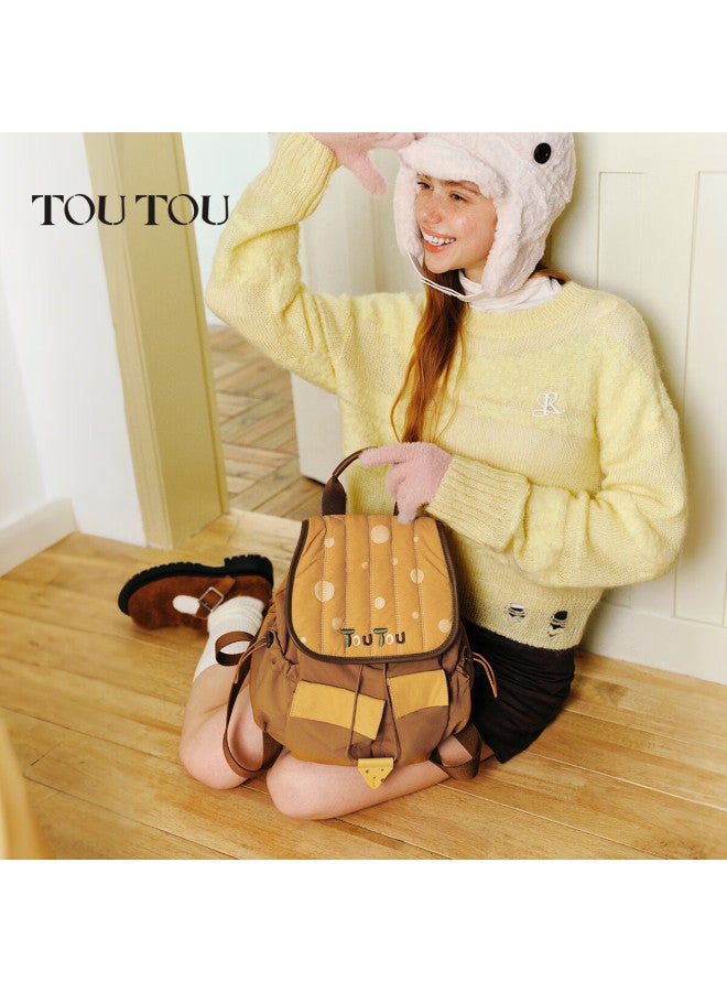 Toutou New Soft Women's Backpack Cute Casual Versatile Large Capacity Pumpkin College Style Shoulder Bag - Image 4