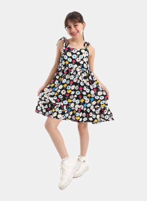 Tie Shoulder Dress