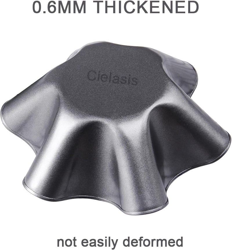 Cielasis 2 Pack 8.5" Nonstick Large Taco Shell Bowl – Carbon Steel Tortilla Maker Shell Pans Baking Molds Tostada for Frying Salad Bowls - Image 4