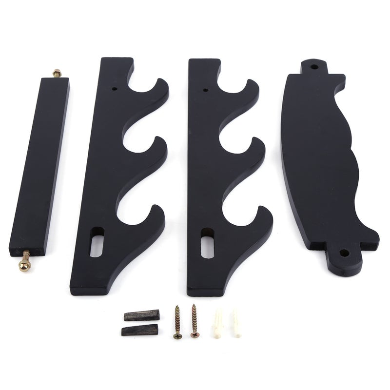 Sword Holder: 3-Slot High Density Resin Solid Wood Delicate Design - Fine Workmanship Katana Hanger for Sword Wakizashi Flute Display - Image 1