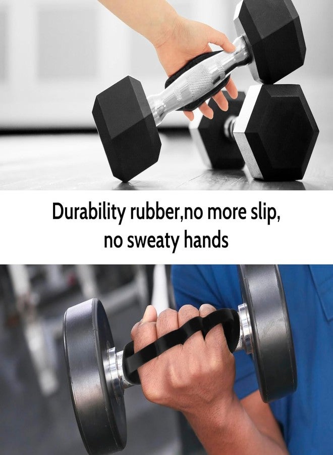 TOCINGO New Anti-Slip Workout Rubber Gym Grips Deadlifts Palm Protection Gloves for Weight Lifting, Dumbbell, Deadlift, Gym Training and Exercise for Men Women (Rubber Grip with ROUR Ring) - Image 4