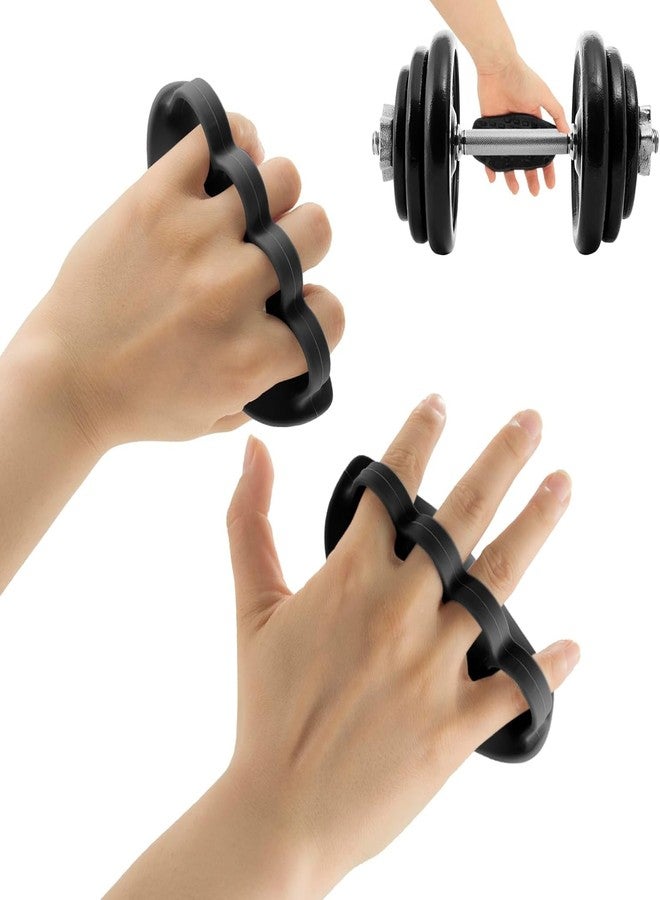 TOCINGO New Anti-Slip Workout Rubber Gym Grips Deadlifts Palm Protection Gloves for Weight Lifting, Dumbbell, Deadlift, Gym Training and Exercise for Men Women (Rubber Grip with ROUR Ring) - Image 1