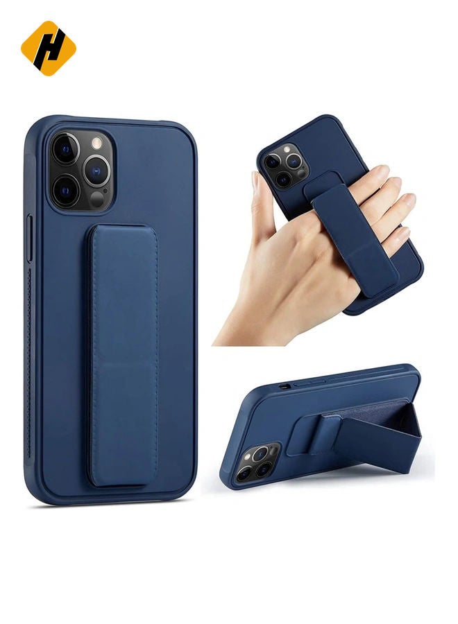 HuHa iPhone 14 Pro Max Case with Magnetic Stand & Holder, Premium Silicone Hand Strap and Grip and Multi Stand  - Image 1