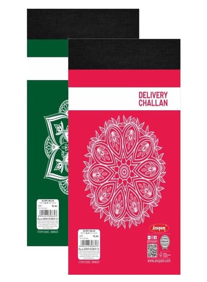 Anupam Delivery Challan Book 3 Part Pad for Small Business with Carbon Copies Cover, 50 Sets, 22x14 cm (Pack of 2) - Image 2