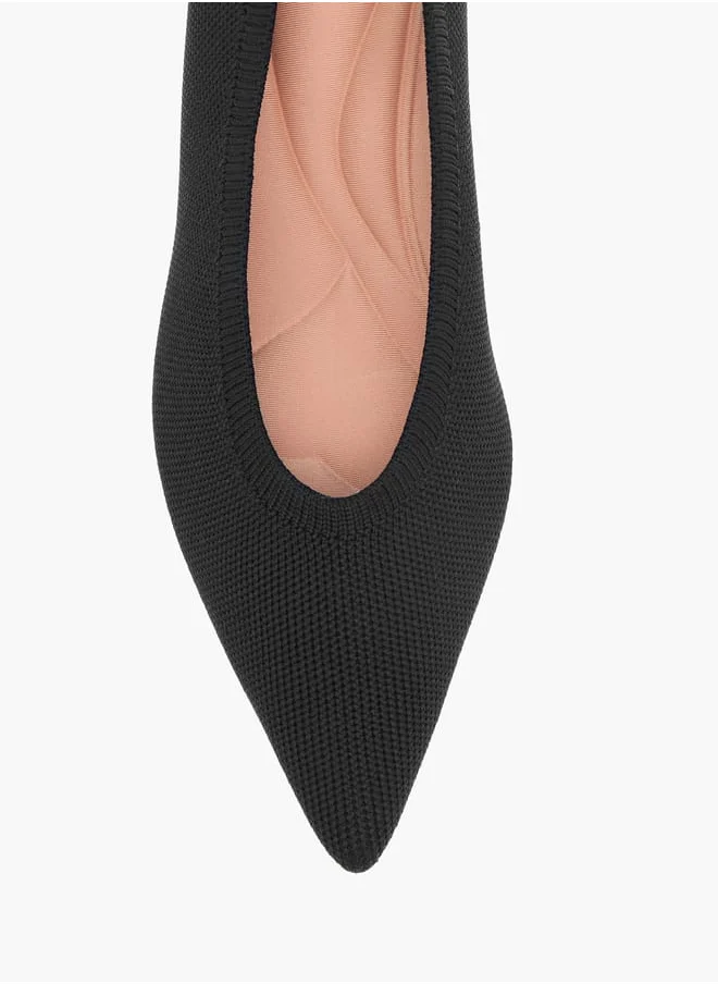 Celeste Womens Textured Slip-On Pumps With Kitten Heels
