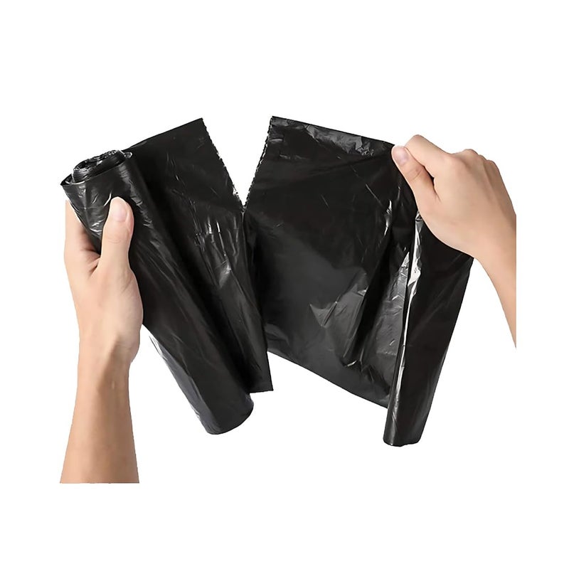 GDS Store HeavyDuty Black Garbage Bags Strong Trash Bags for Home Office Commercial Use Large Capacity Disposable Dustbin Bags Durable Plastic Waste Bags 10 Bags X 1 Rolls 48 X 28 Inches - Image 2