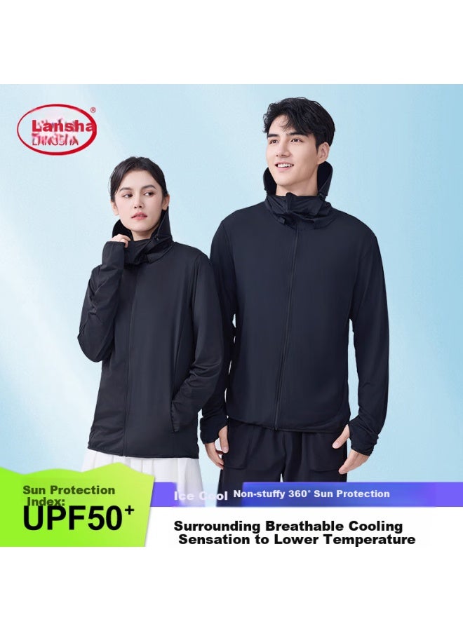 LANG SHA Langsha Uni Cool Ice Silk Sun Protection Clothing Uv Protection Ultra-thin Breathable Quick-drying Outdoor Fishing Clothing - Image 1