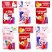 SUNCOLOR 28 Pack Valentines party favors for Kids School Classroom Exchange Complete NonCandy Kit with Cards Activity Books Stamps Markers Goodie Bags - Image 2