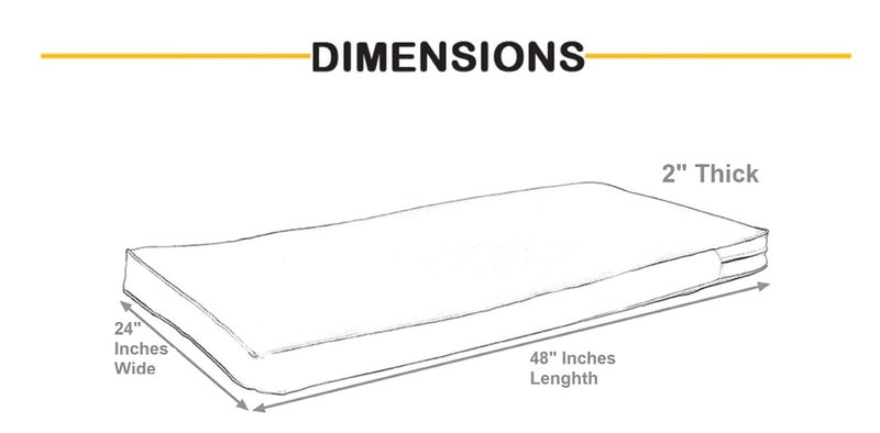 ATOOTFUSION Thicken Tufted Cushion, Solid Square Seat Cushion Corduroy Chair Pad Pillow Seat Floor Cushion for Yoga Meditation Living Room Balcony Office Outdoor (48X24X2, Dark Grey) - Image 2