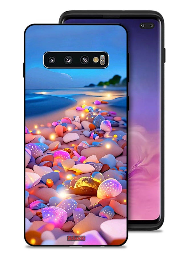 Tolwak Samsung Galaxy S10 Plus Protective Case Cover Stones Art - Image 1