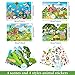 Spakon 32 Sheets Scene Stickers for Kids Make Your Own Animal Mix and Match Stickers DIY Jungle Farm Dinosaur Theme Reusable for Birthday Suppliers Children Students Party Favor - Image 4