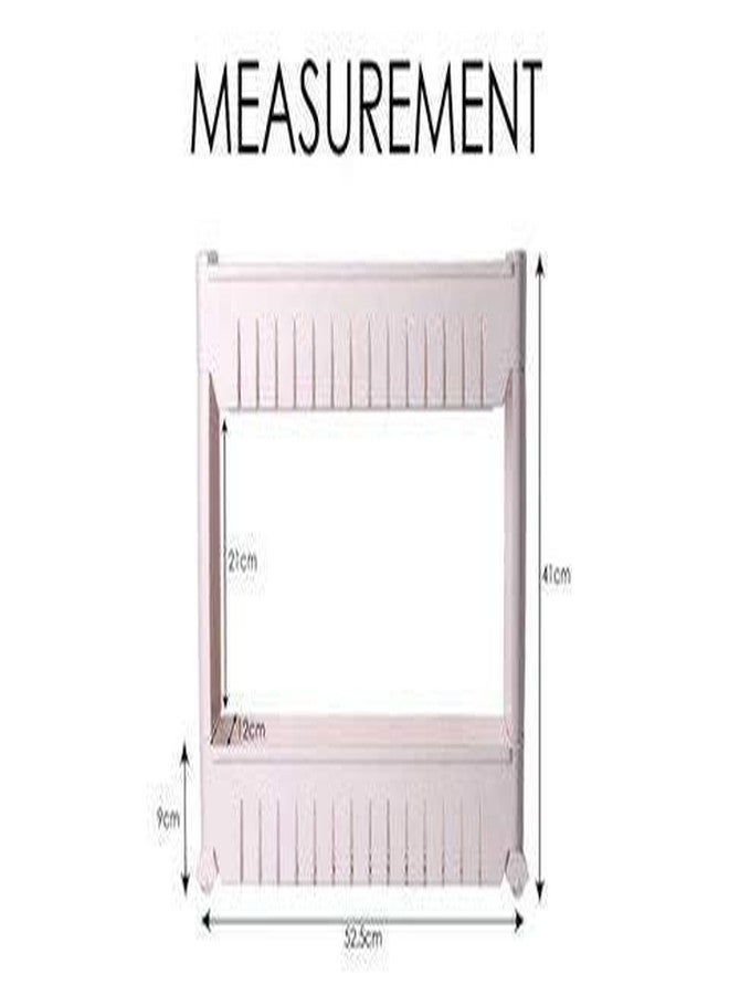 Portible Multilayer Multi Purpose Spice Utensil Holder Bathroom Accessories for Kitchen and Bathroom/Fridge Side Rack. (2 Layer) - Image 2
