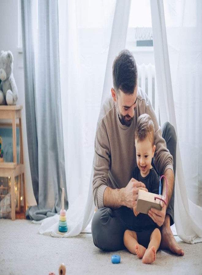 Crown Display Montessori Busy Board for Toddlers - Wooden Sensory Toys for Toddlers - Toys for Autistic Children with LED Light Up Buttons Pluggable Wires Baby Gifts - Educational Learning Fidget Toy - Image 5