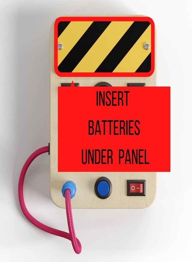 Crown Display Montessori Busy Board for Toddlers - Wooden Sensory Toys for Toddlers - Toys for Autistic Children with LED Light Up Buttons Pluggable Wires Baby Gifts - Educational Learning Fidget Toy - Image 4