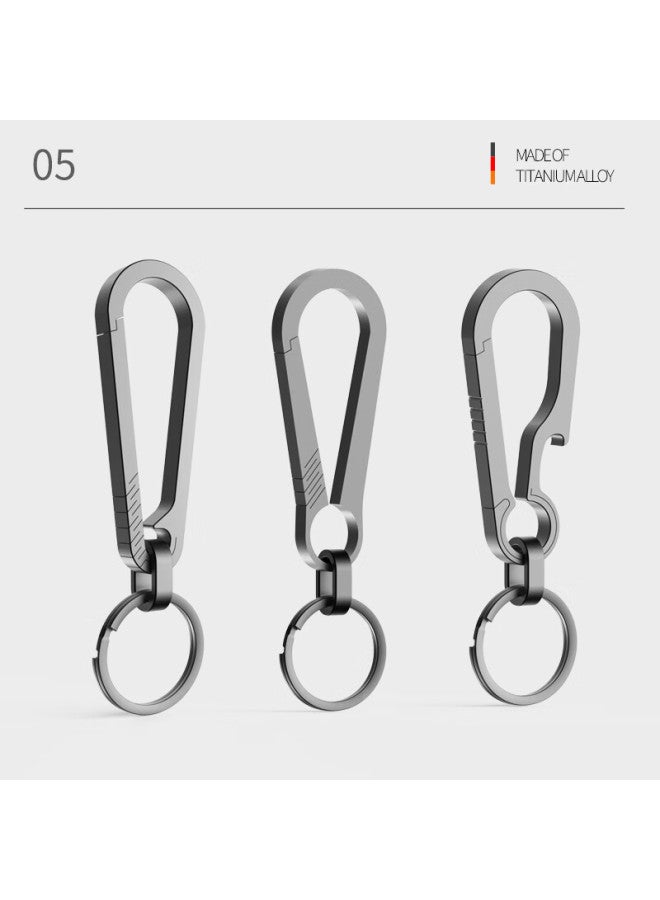 Laben Titanium Alloy Car Key Chain, Men's Key Ring Pendant, Creative Bottle Opener, Personalized Gift - Image 4