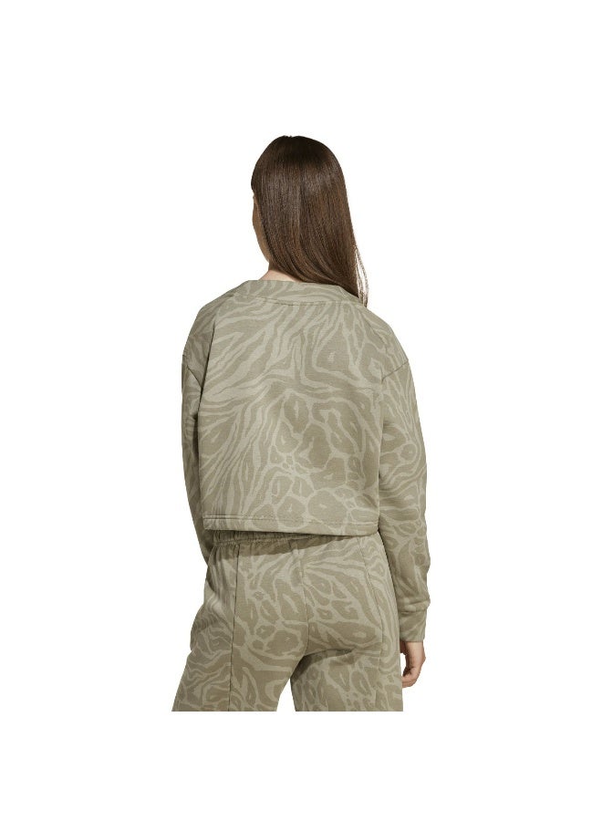 adidas Jg Fi Aop Top Green Not Sports Specific Sweatshirts - Image 3