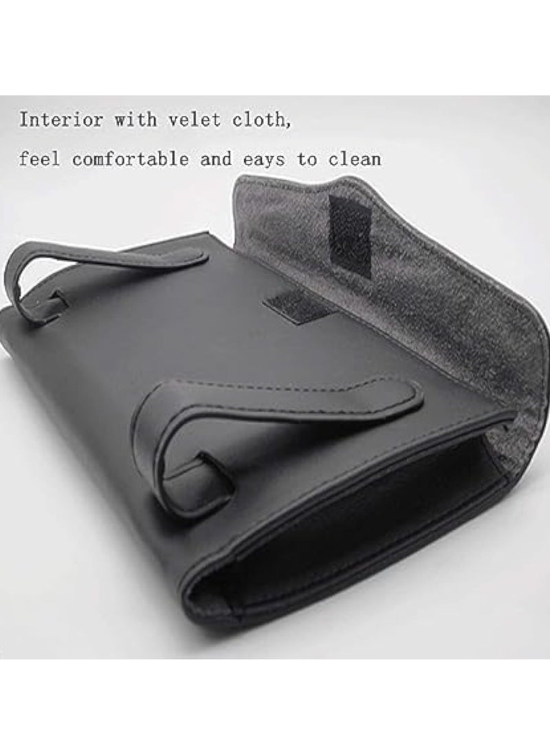 Kimaya Car Visor Tissue Holder - Hanging Paper Towel Dispenser for Car Accessories Interior & Multi-Use Truck Decoration - Premium Design Tissue Box Holder (Black)  - Image 2