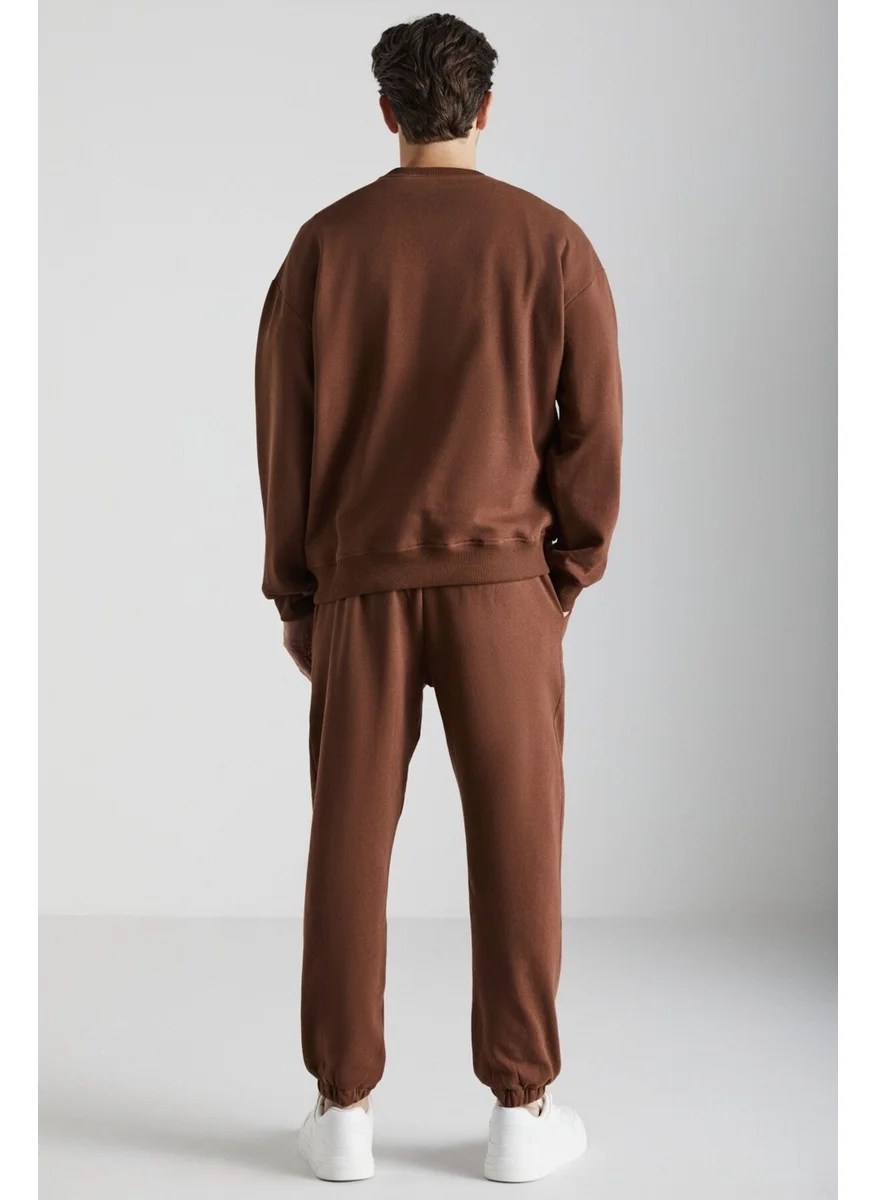 GRIMELANGE Nontingham Men's Brown Tracksuit