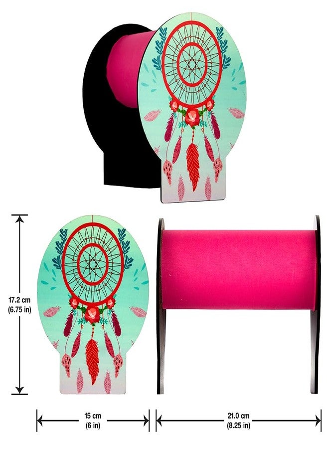 The Rosette Imprint Acrylic Hairband Organiser for Girls - Transparent Headband Display Stand & Storage Holder - Kids Room Décor - Dream Catcher Design - Image 2