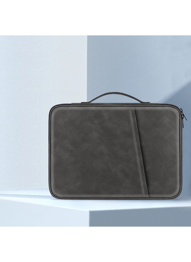 Multi-Functional 13.5-inch Sleeve for Surface Laptop4 Dark gray [sheepskin fabric * scratch-resistant and drop-resistant]] 