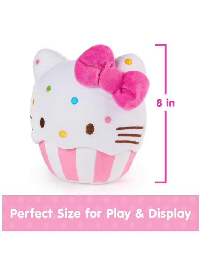 GUND دبدوب كعكة هالو كيتي الرسمي من غوند، لعبة محشوة للأطفال من عمر 1 سنة وما فوق، وردي/أبيض، 8 إنش - Image 5