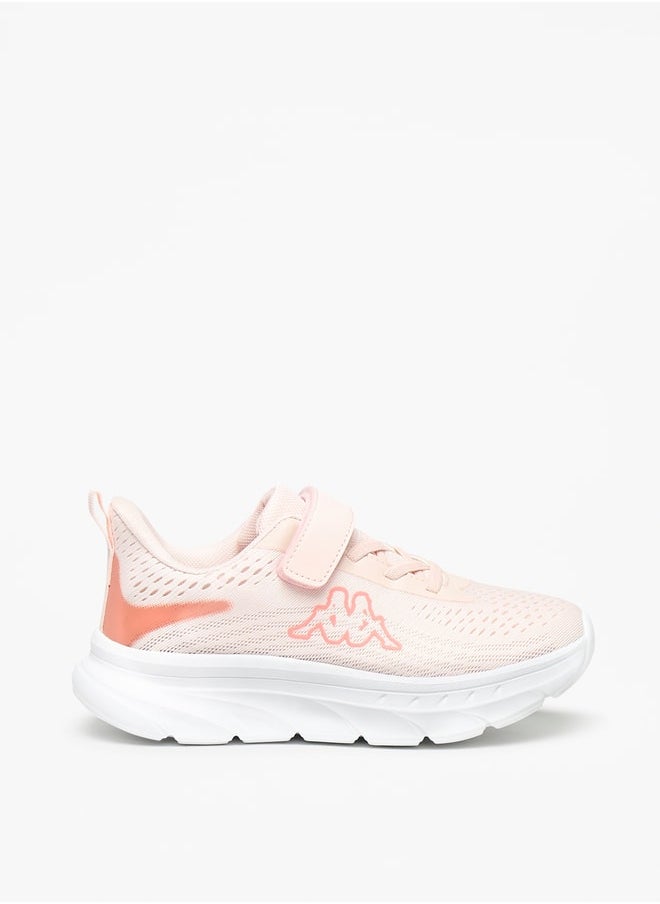 Kappa Girl's Mesh Detail Sneakers with Hook and Loop Closure  - Image 3