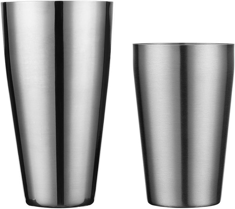 QLL Boston Shaker by , Professional Stainless Steel Cocktail Shaker Set, including 20oz Unweighted & 28oz Weighted Shaker Tins - Image 1