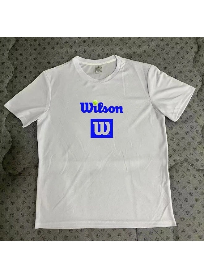 ويلسون قميص تدريب تنس ويلسون بأكمام قصيرة (أبيض) - Image 2
