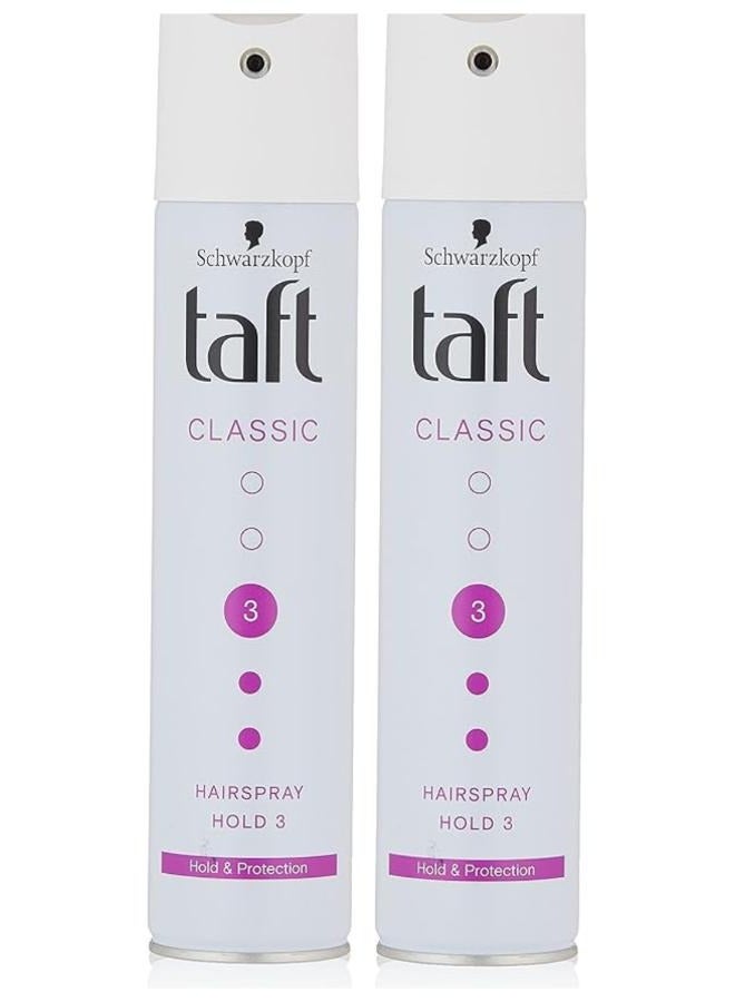 Schwarzkopf Taft Classic Hair Spray Extra Strong 250 ml 2 Pcs