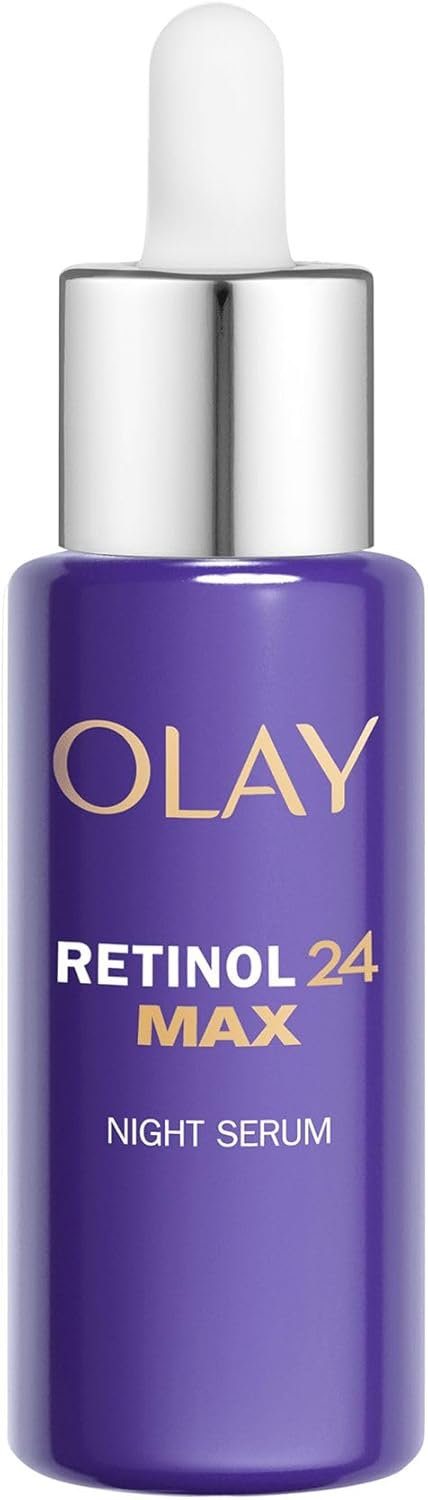 Olay Retinol 24 MAX Night Serum for Face Skincare with 40 Glycerin Anti Ageing Renewal Skin Care with 3 Actions Smooths Renews and MAX Hydrates 40ml vs Retinol24 Night Serum