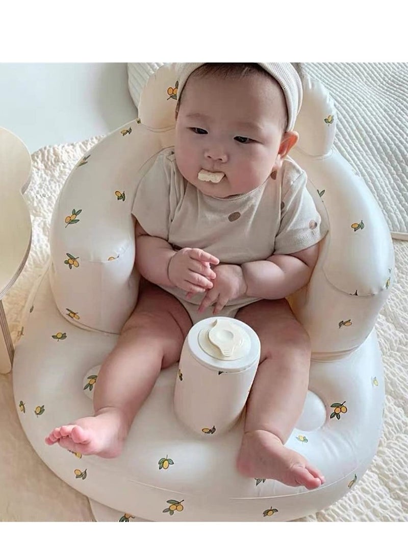 Inflatable Baby Seat for Babies 3 Months  Up, Baby Floor Seats for Sitting Up, Baby Seats for Infants, Blow Up Baby Chair with Built-in Air Pump - Image 4